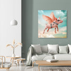 Little pig Can Fly by Vin Zzep on GIANT ART - white photo illustration