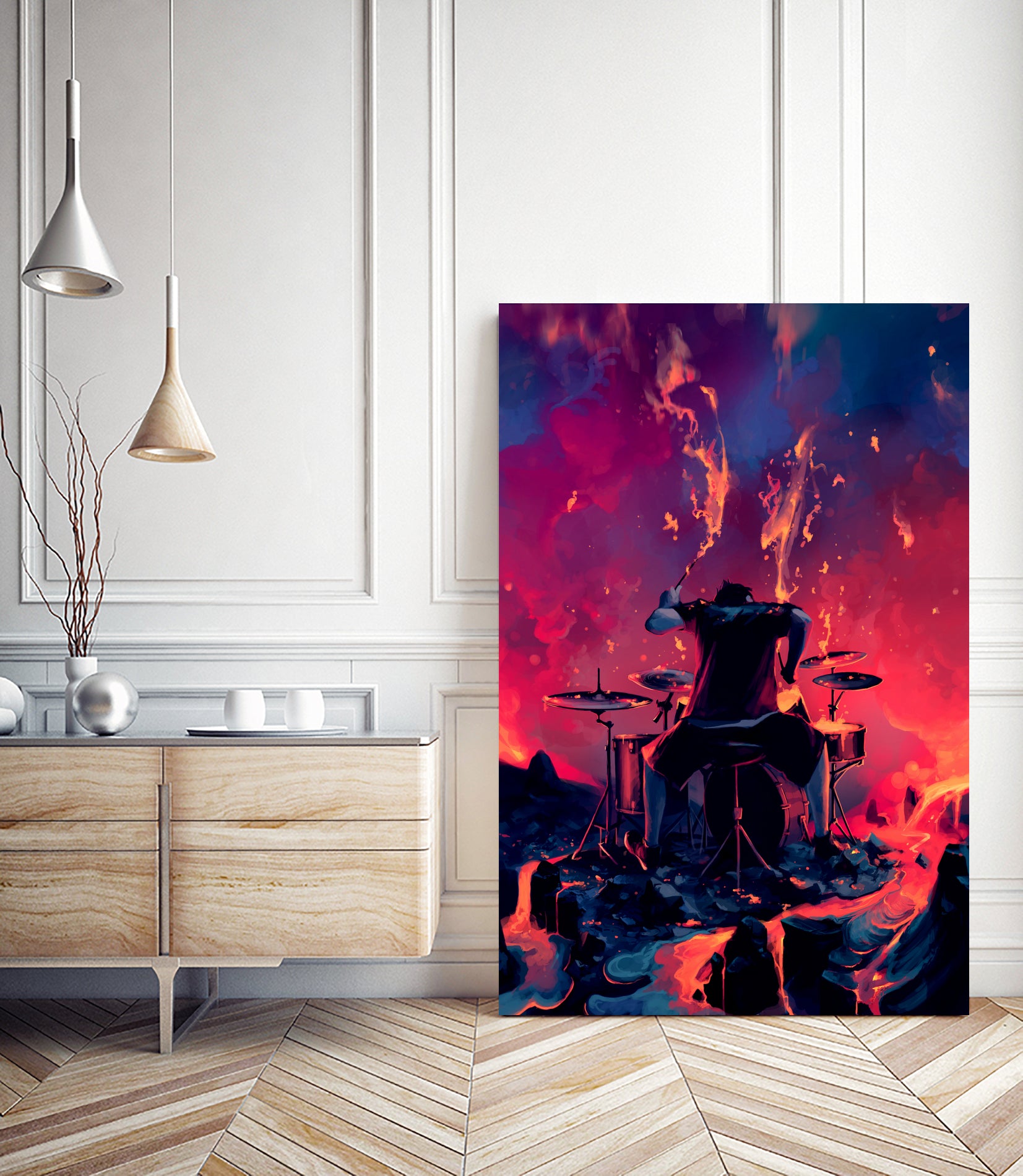 Rage by Cyril Rolando on GIANT ART - red digital painting