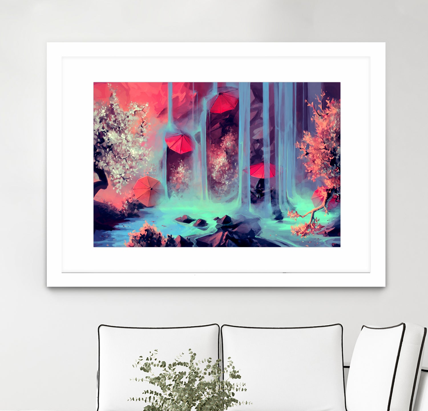 Protect me from what I want by Cyril Rolando on GIANT ART - pink digital painting