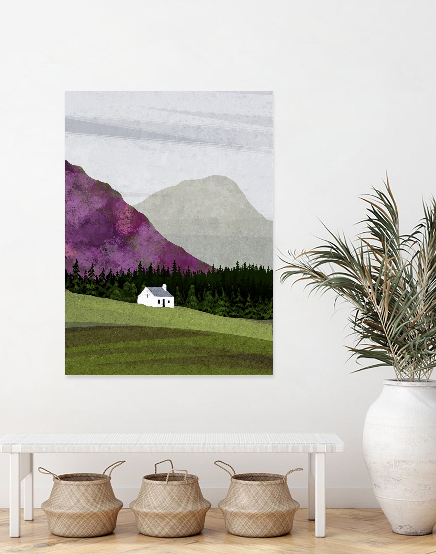 scottish landscape by Katherine Blower on GIANT ART - gray digital painting