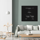 Golf Club Patent - Black by Finlay McNevin on GIANT ART - black typography