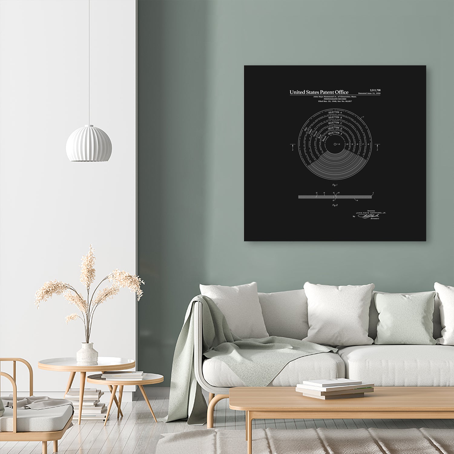 Phonograph Record Patent - Black by Finlay McNevin on GIANT ART - black typography