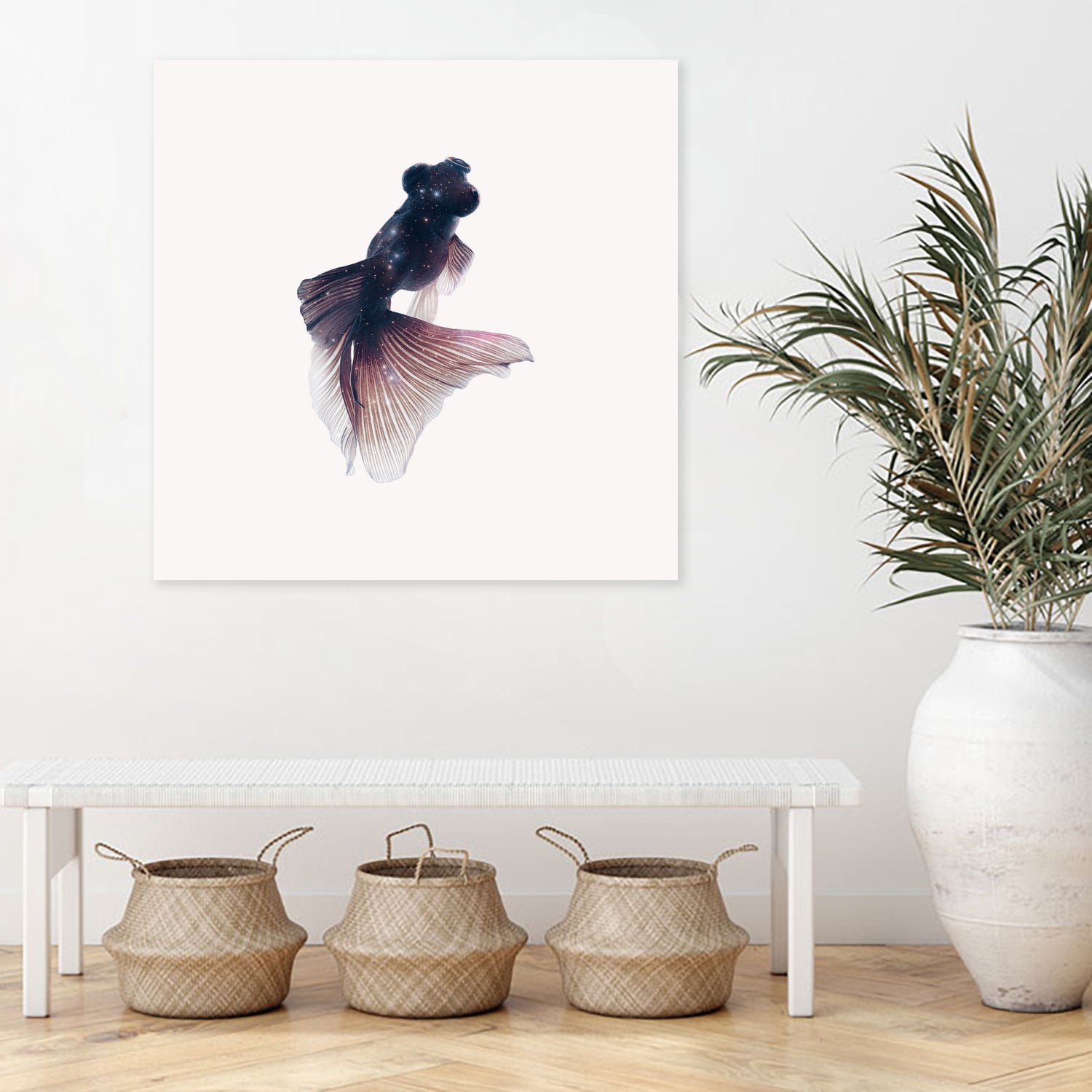 GALAXY GOLDFISH by Jonas Loose on GIANT ART - fuchsia photo manipulation