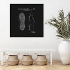 Baseball Cleat Patent - Black by Finlay McNevin on GIANT ART - black typography