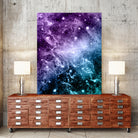 Purple Teal Galaxy Nebula Dream #4 #decor #art by Anita & Bella Jantz on GIANT ART - fuchsia photo illustration