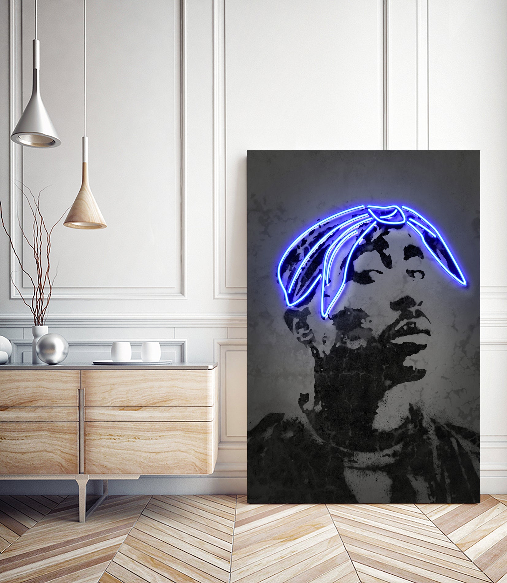 2Pac by Octavian Mihai Mielu on GIANT ART - gray photo manipulation