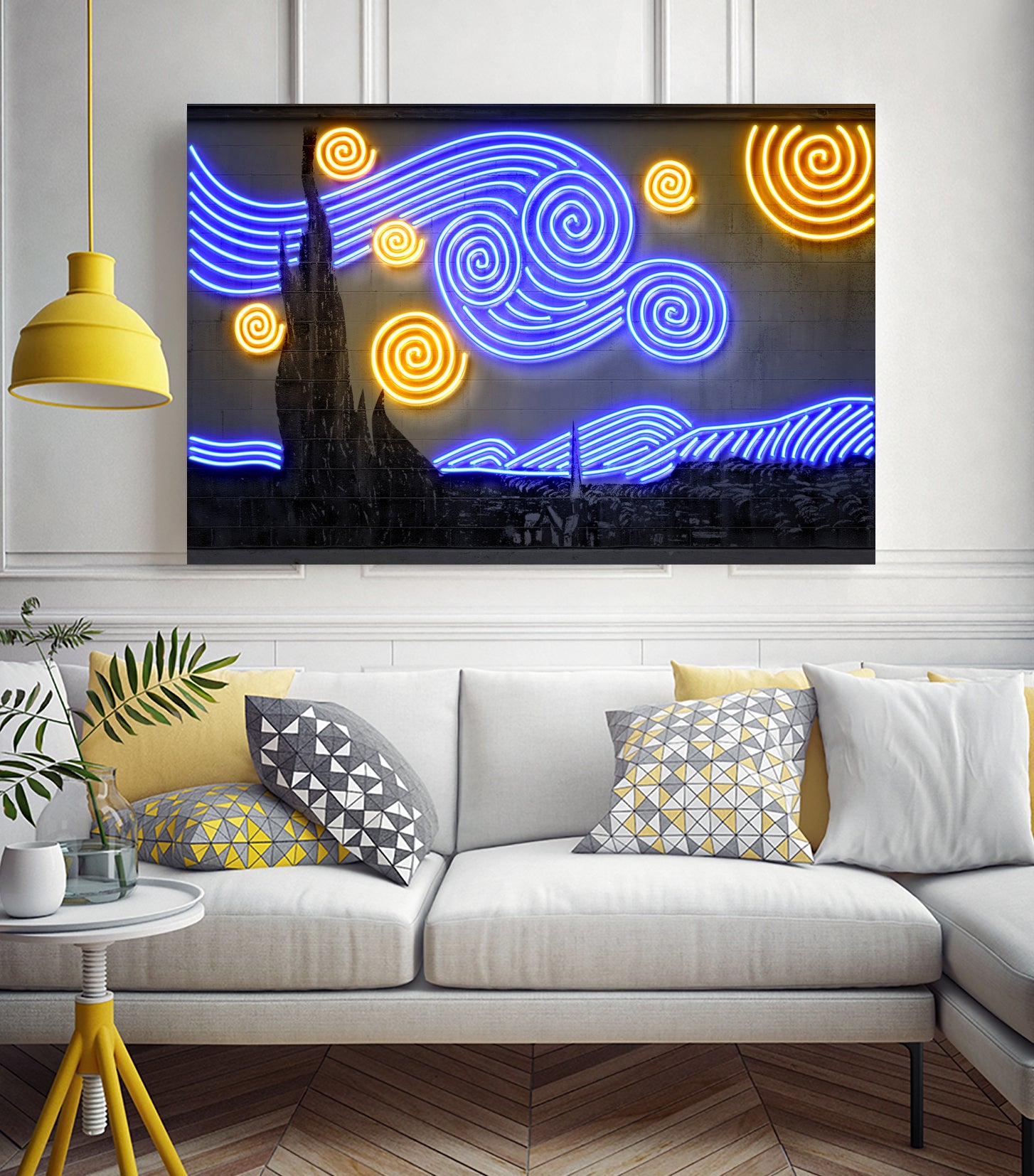 Starry Night by Octavian Mihai Mielu on GIANT ART - blue photo manipulation