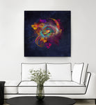 fractal Other Side by Justyna Jaszke on GIANT ART - blue digital painting