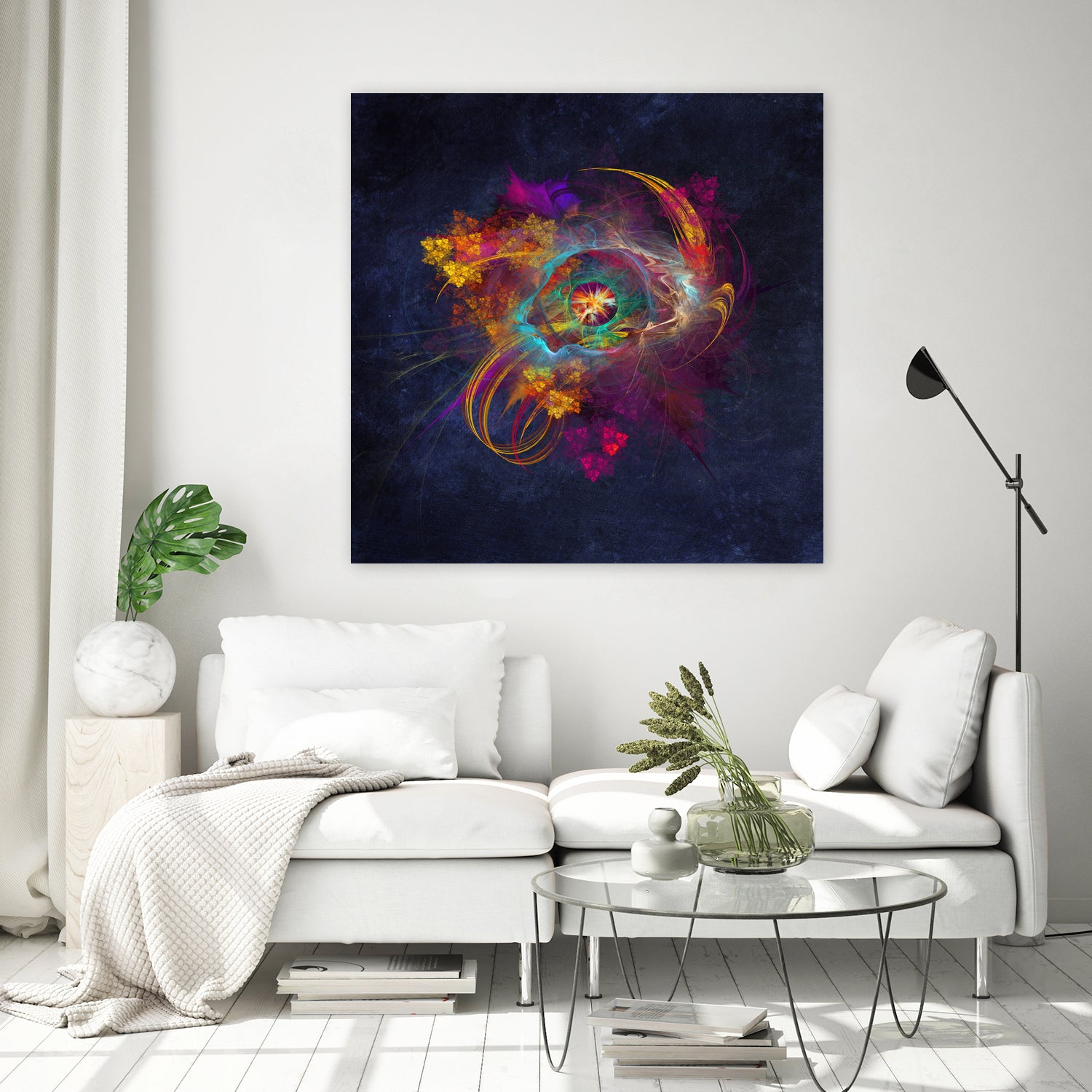 fractal Other Side by Justyna Jaszke on GIANT ART - blue digital painting