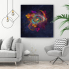 fractal Other Side by Justyna Jaszke on GIANT ART - blue digital painting