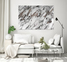 Classic White Marble Silver Glitter Glam #1 (Faux Glitter) by Anita & Bella Jantz on GIANT ART - white photo manipulation