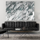 Classic White Marble Light Blue Glitter Glam #1 by Anita & Bella Jantz on GIANT ART - blue photo illustration