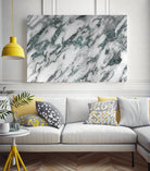 Classic White Marble Light Blue Glitter Glam #1 by Anita & Bella Jantz on GIANT ART - blue photo illustration