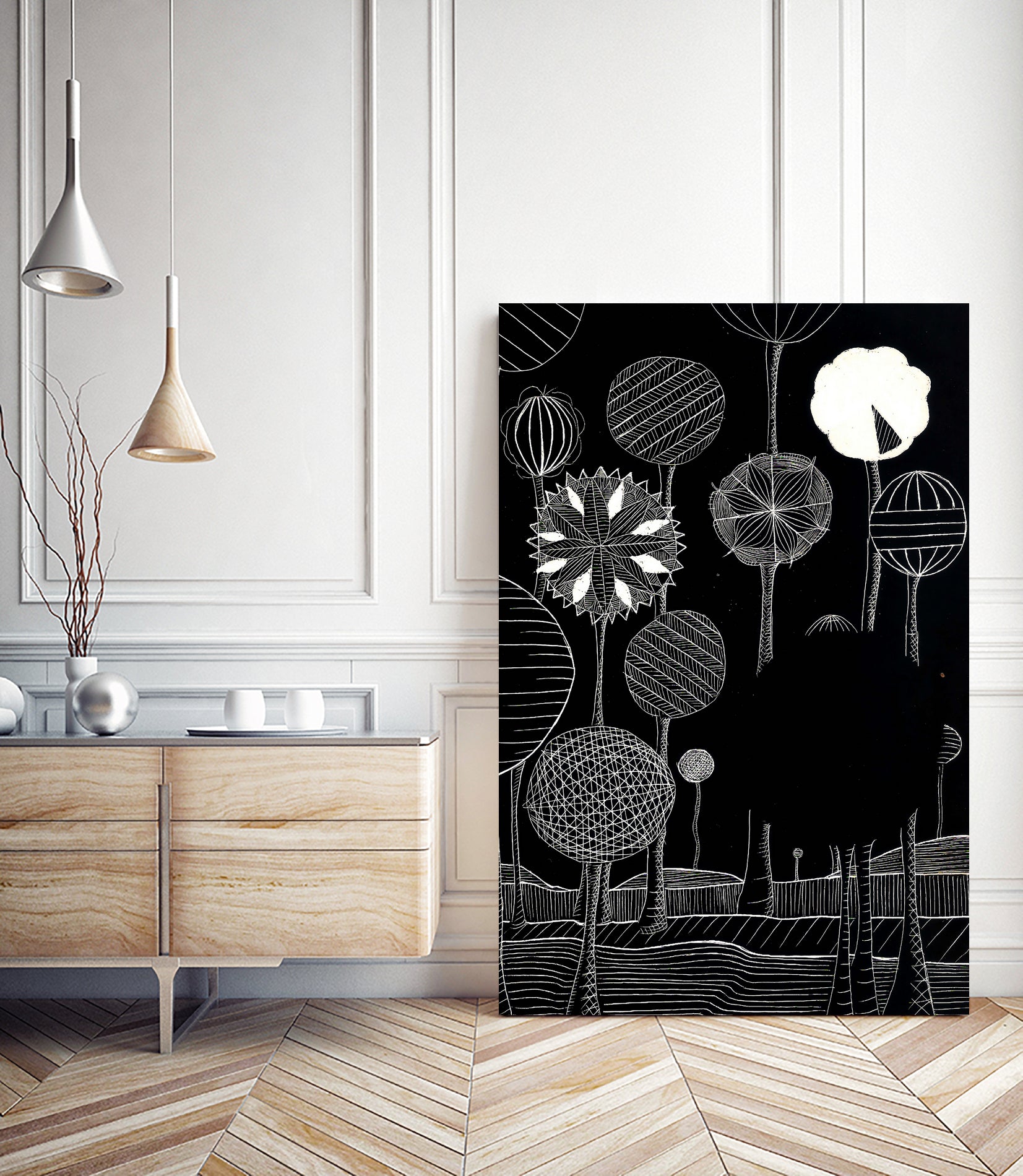 Black Forest by susana costa on GIANT ART - black mixed media