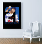 Walker Effin' Buehler by Claudia Labarca on GIANT ART - blue digital painting