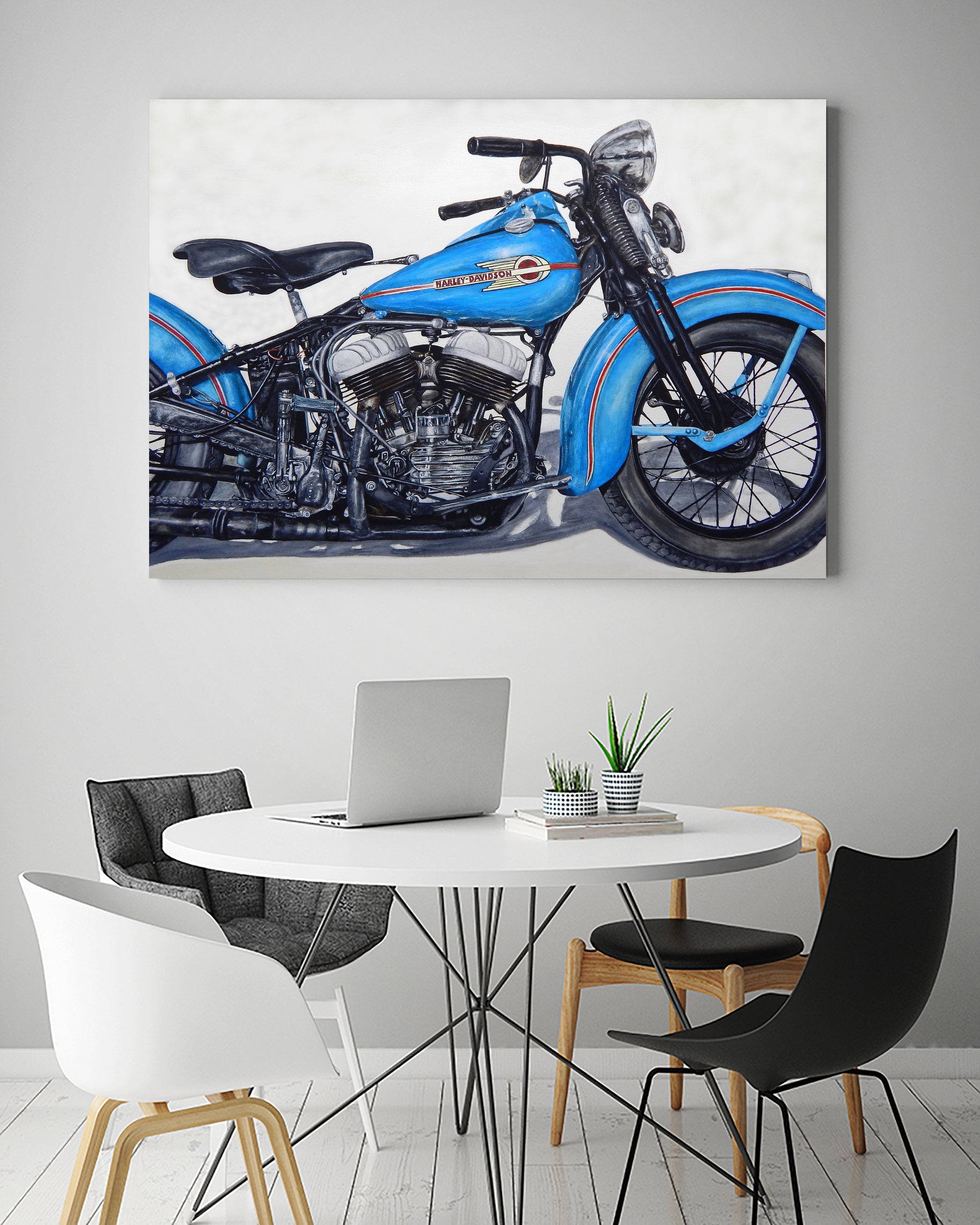 Good Ride by João Bello on GIANT ART - blue mixed media