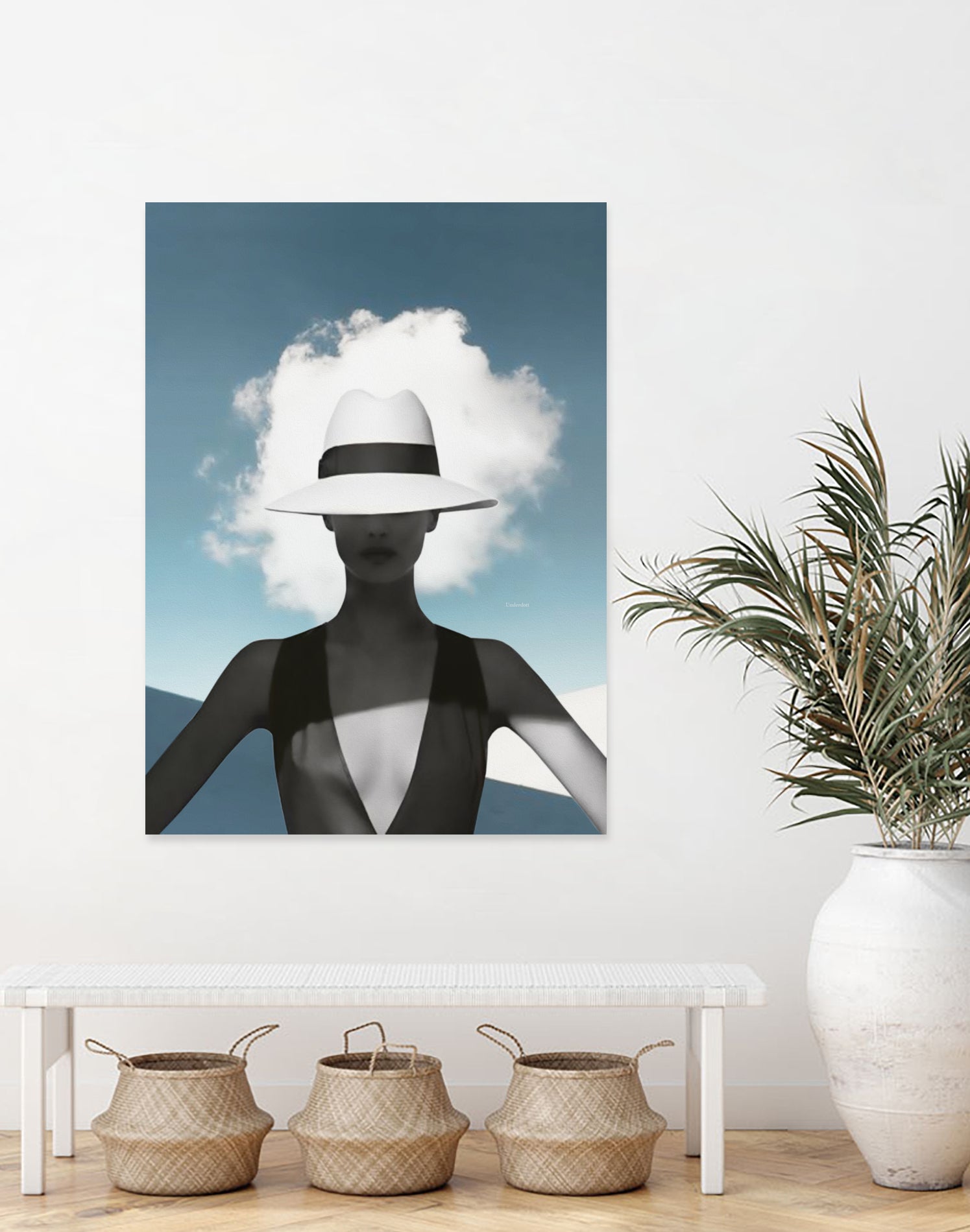 Beauty and the cloud ... by Menelaos Trompoukis on GIANT ART - blue digital painting