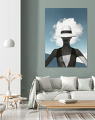 Beauty and the cloud ... by Menelaos Trompoukis on GIANT ART - blue digital painting