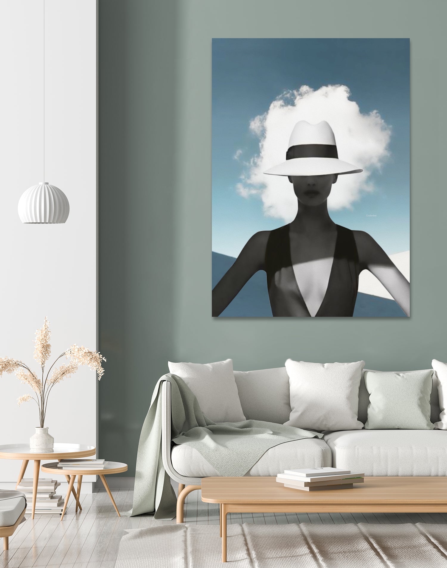 Beauty and the cloud ... by Menelaos Trompoukis on GIANT ART - blue digital painting