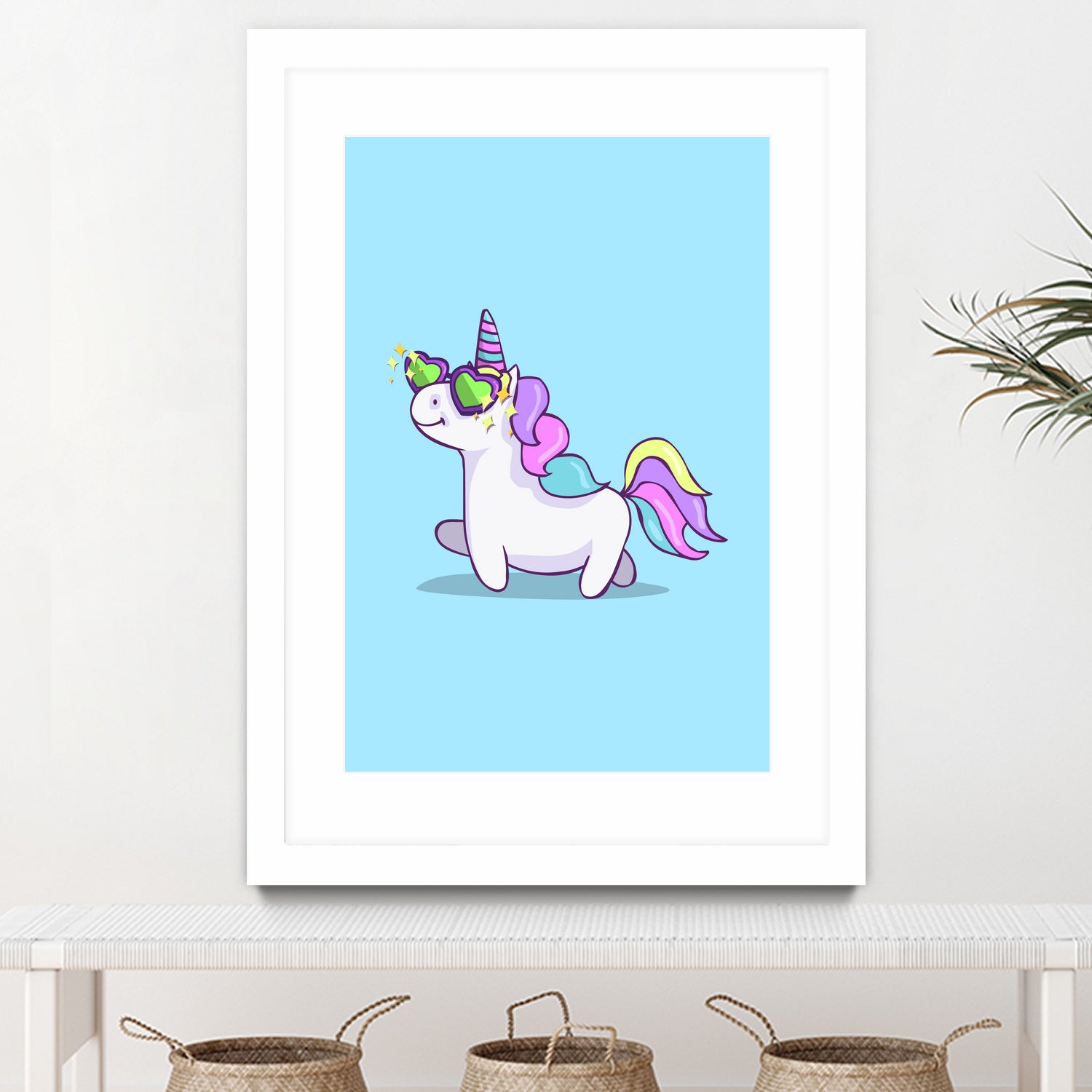 Fabulous Unicorn by Ana Villanueva on GIANT ART - blue character design