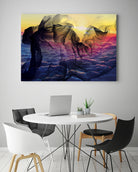 Cloud Faces by Abdennacer Jamal on GIANT ART - fuchsia photo manipulation