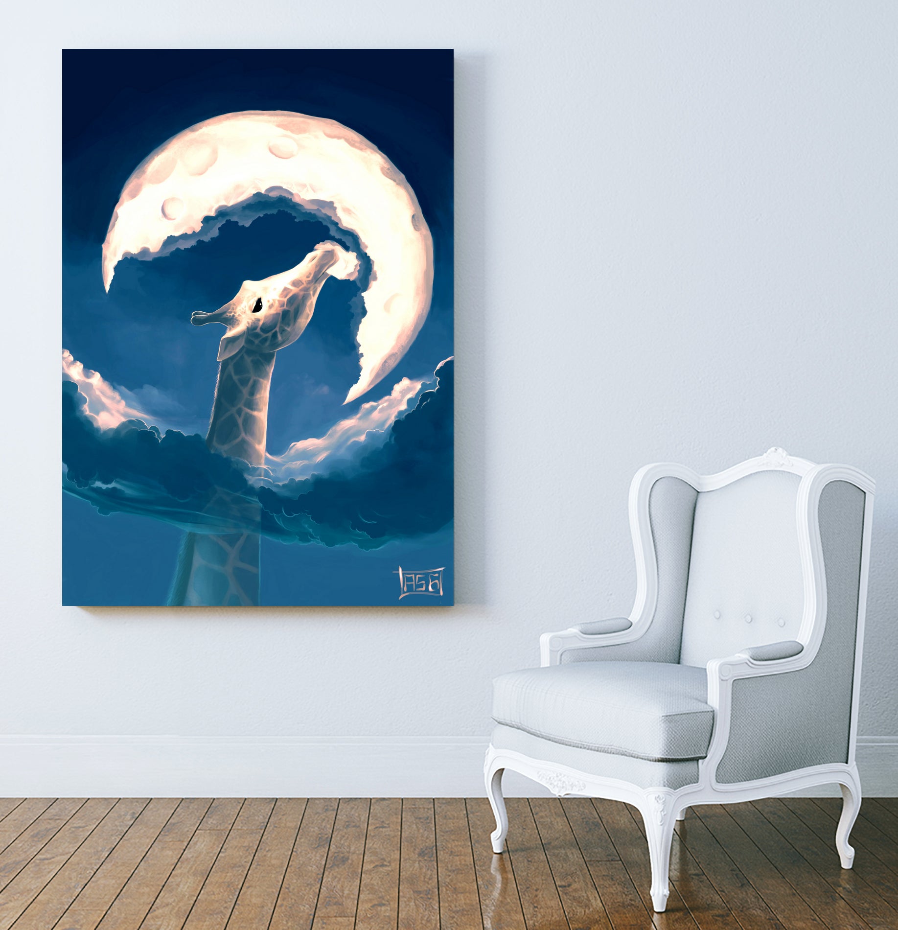 La fable de la Girafe by Cyril Rolando on GIANT ART - digital painting