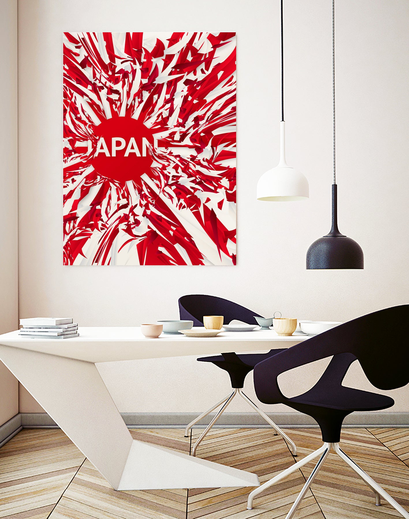 Japan by Danny Jardim on GIANT ART - red digital painting