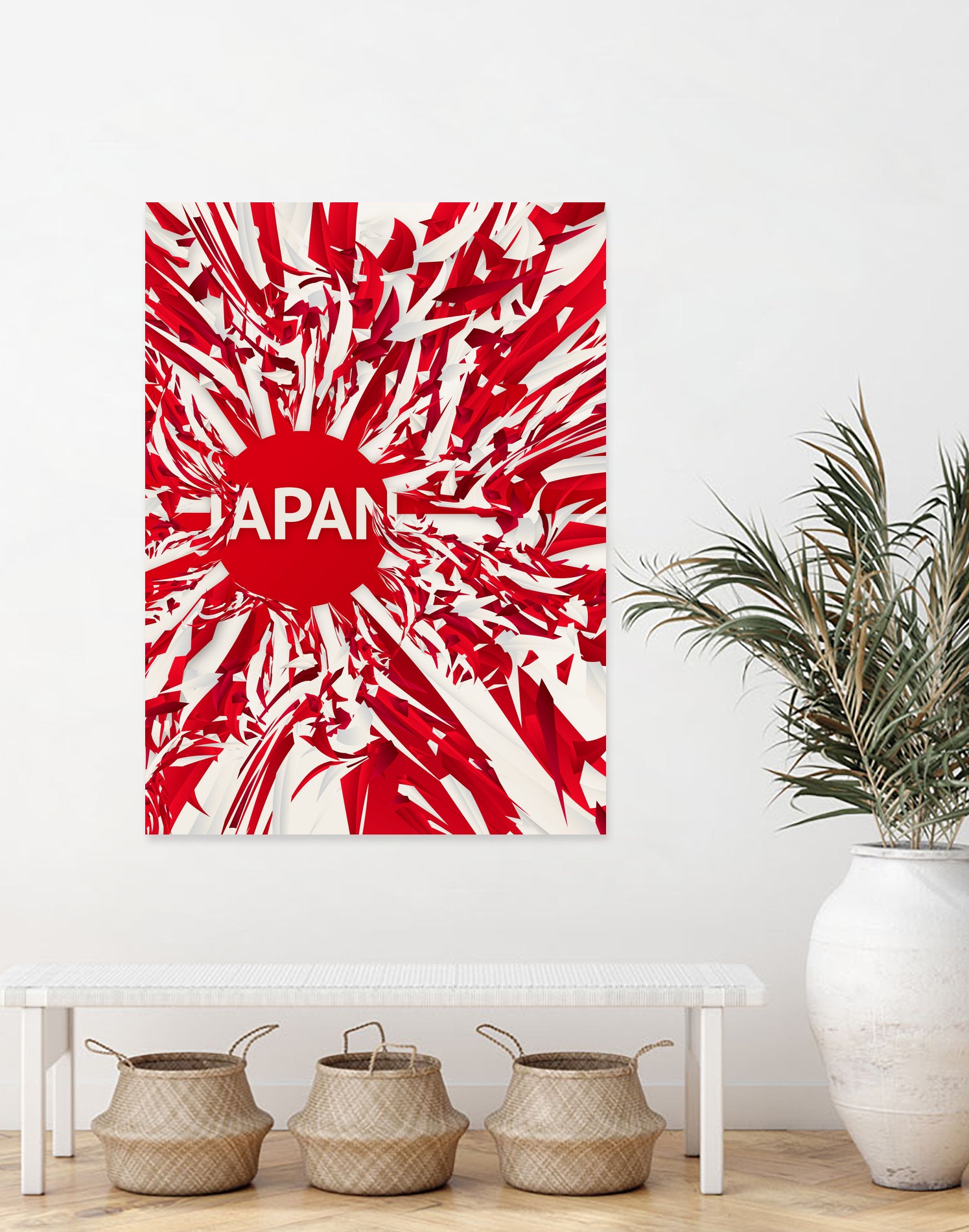 Japan by Danny Jardim on GIANT ART - red digital painting