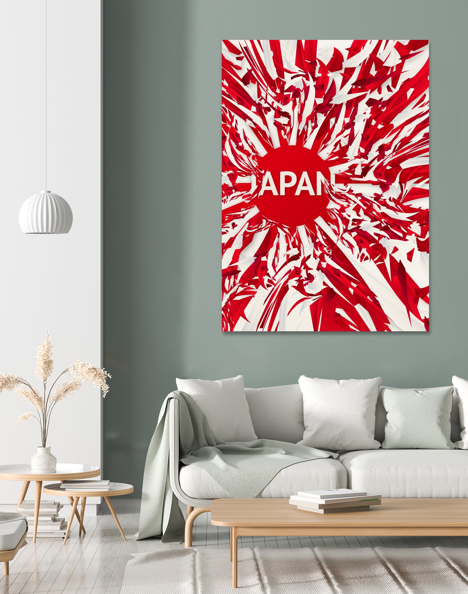 Japan by Danny Jardim on GIANT ART - red digital painting