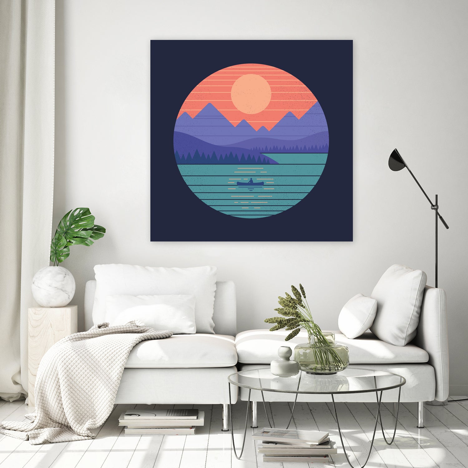 Peaceful Reflection by Rick Crane on GIANT ART - fuchsia digital drawing