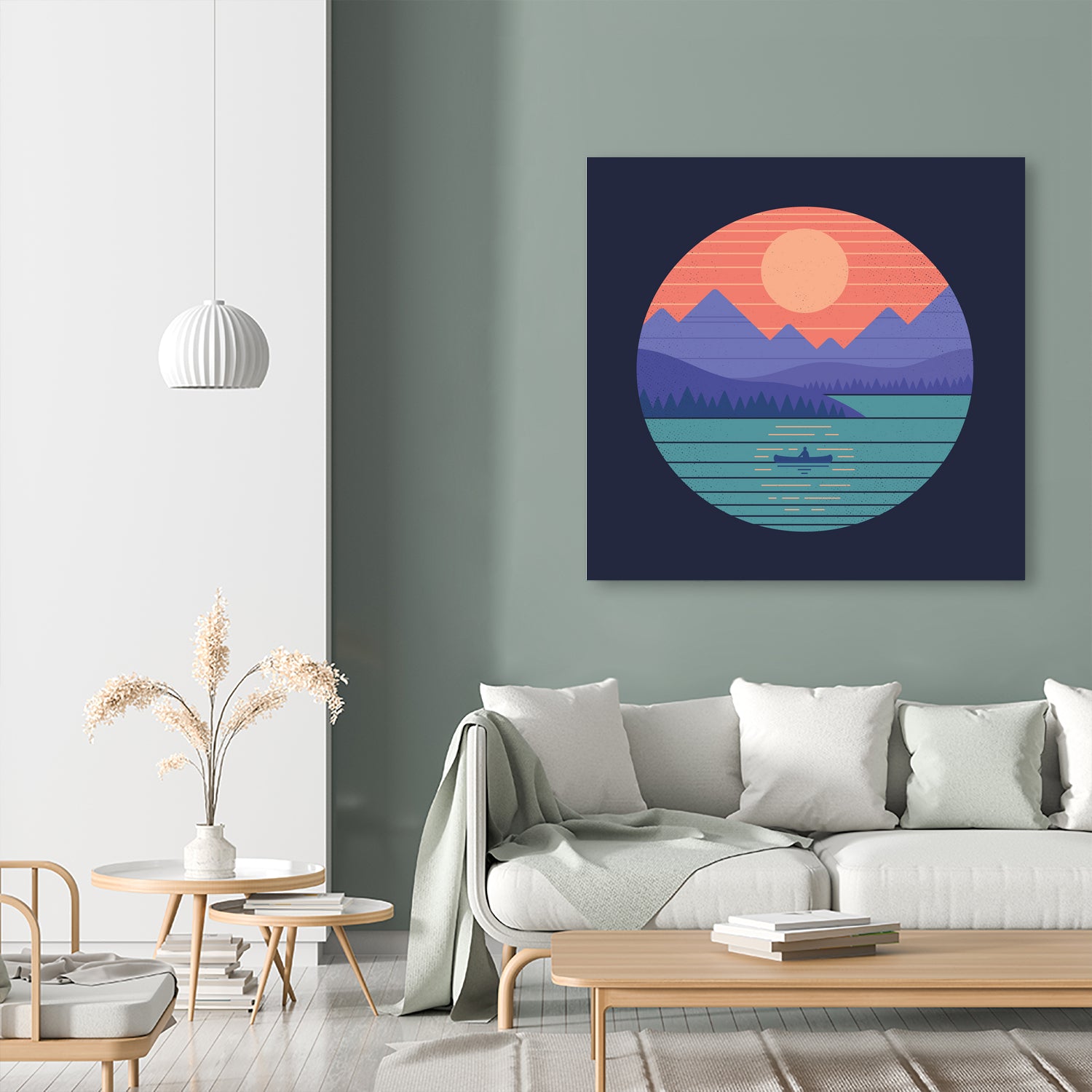 Peaceful Reflection by Rick Crane on GIANT ART - fuchsia digital drawing