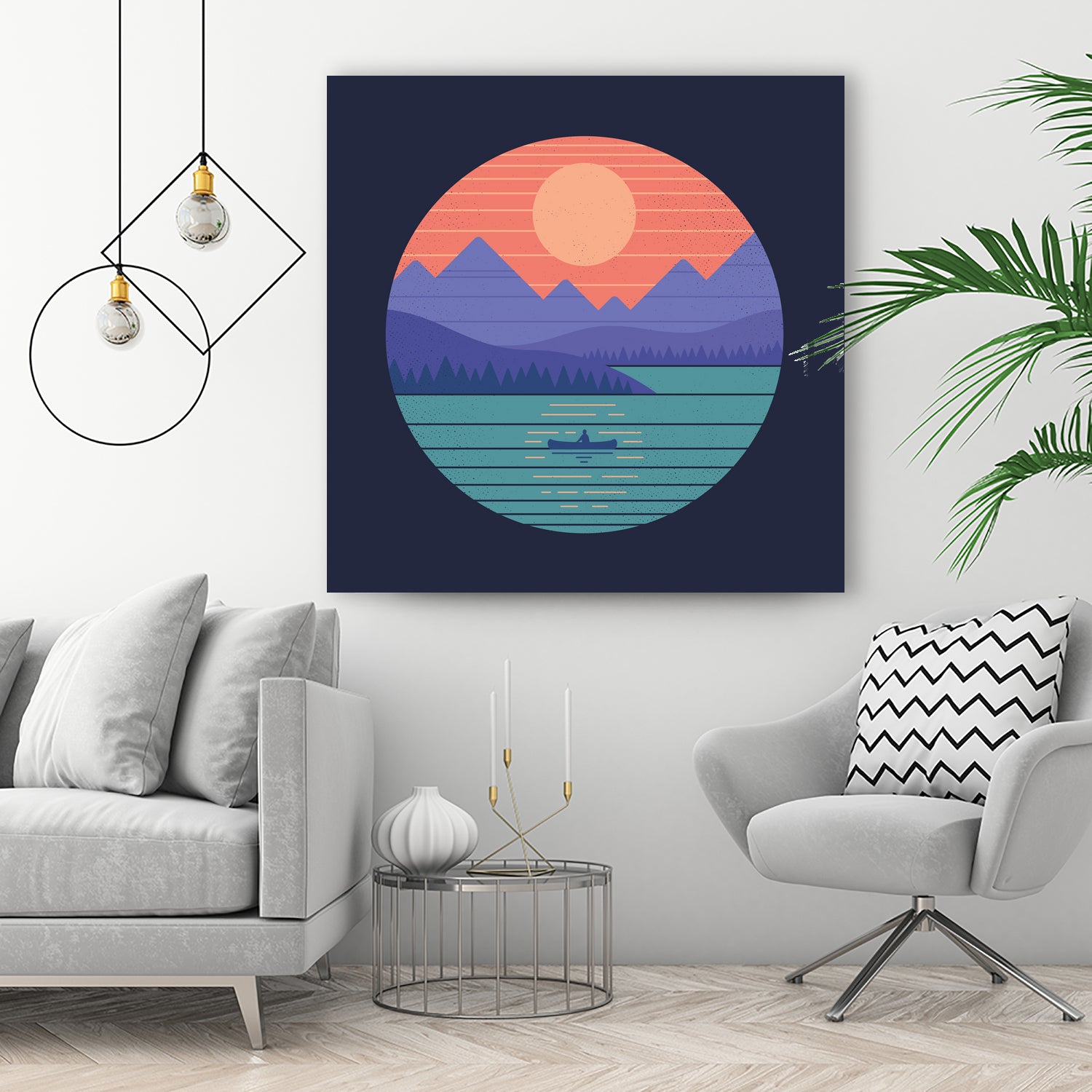 Peaceful Reflection by Rick Crane on GIANT ART - fuchsia digital drawing