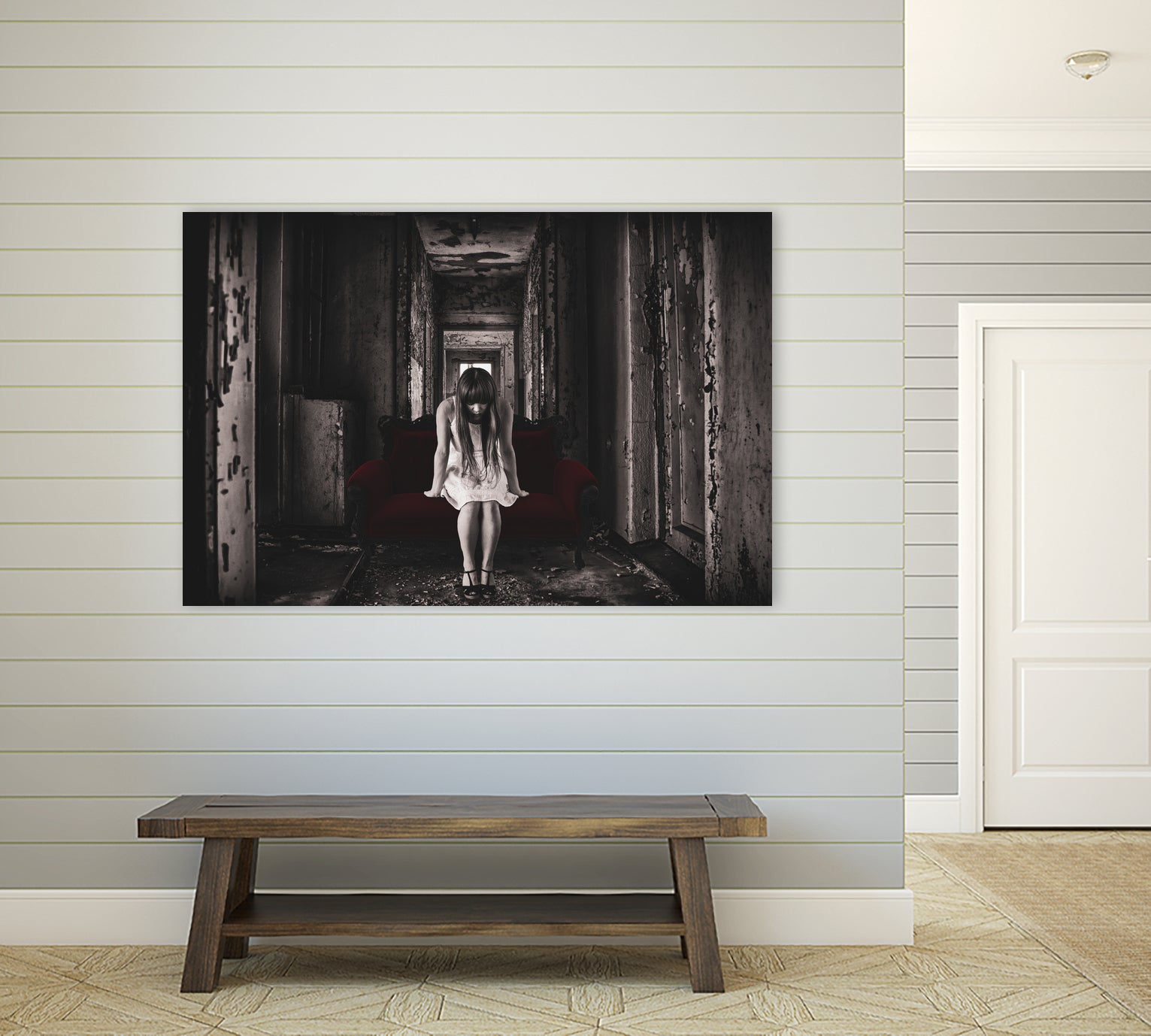 You Can't Go Back Home by Randy Turnbow on GIANT ART - red photo manipulation