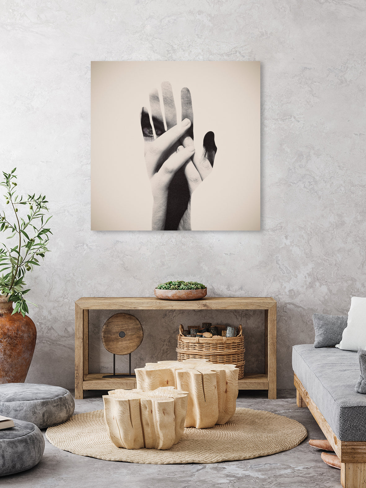 Hideaway Hands by Dan Mountford on GIANT ART - photo illustration