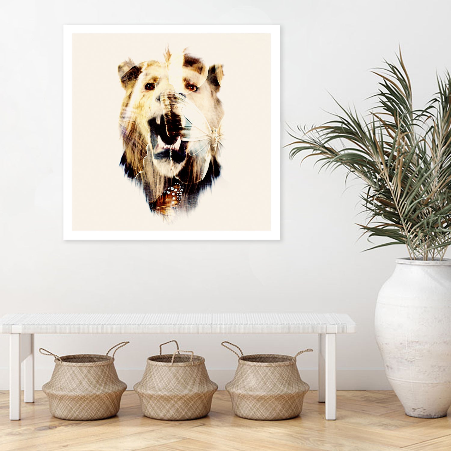 Butterfly Lion by Dan Mountford on GIANT ART - photo illustration