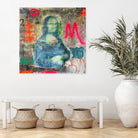 Monalisa graffiti by TULIO ALMEIDA on GIANT ART - gray mixed media