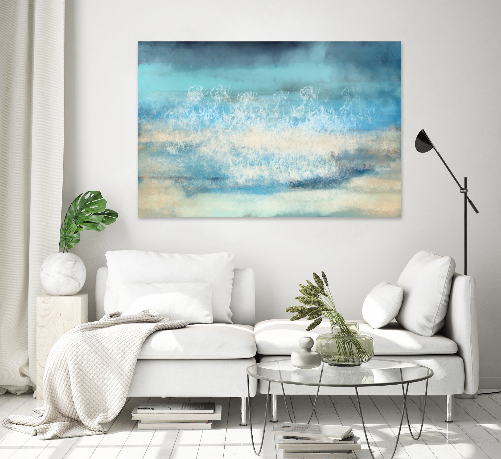 Nordic Sea Bliss by Jacob von Sternberg on GIANT ART - blue digital painting