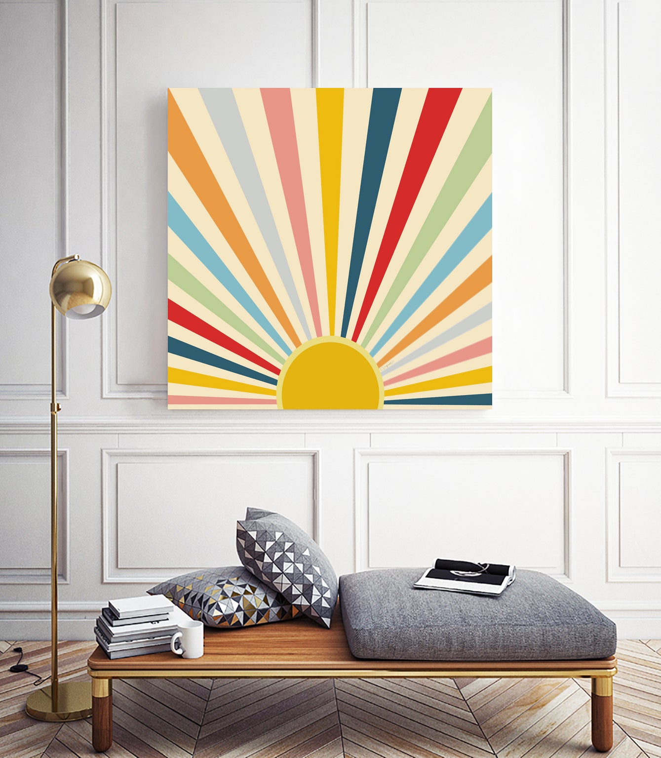 Sun Shines Inside you by Chrysafia Vogiatzi on GIANT ART - yellow digital painting