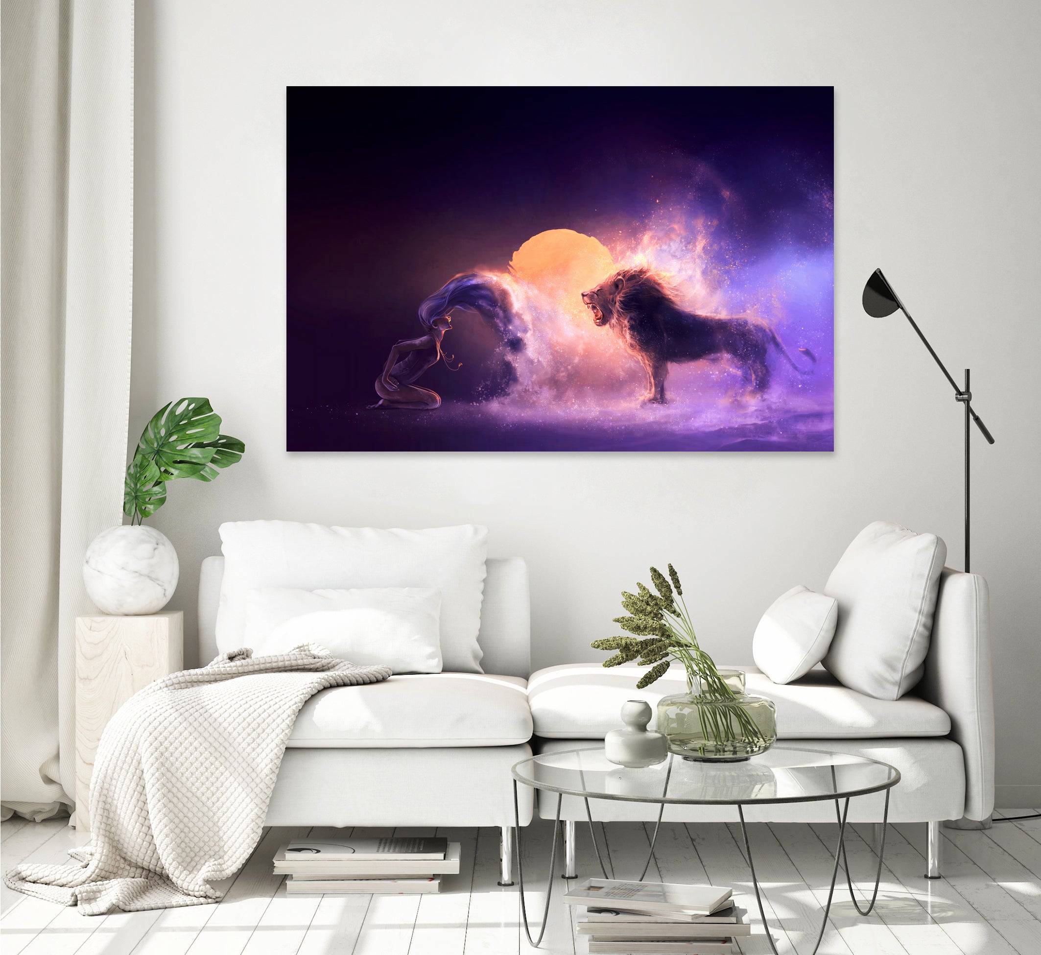 LEO-from-the-Dancing-Zodiac by Cyril Rolando on GIANT ART - fuchsia digital painting