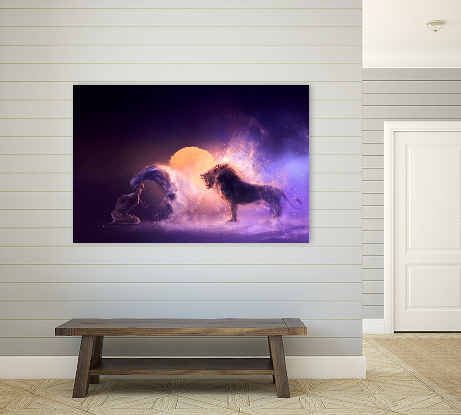 LEO-from-the-Dancing-Zodiac by Cyril Rolando on GIANT ART - fuchsia digital painting