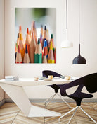 Close-up view of bunch of the colored pencil by Studio OMG on GIANT ART - yellow photo illustration