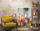 Close-up view of bunch of the colored pencil by Studio OMG on GIANT ART - yellow photo illustration