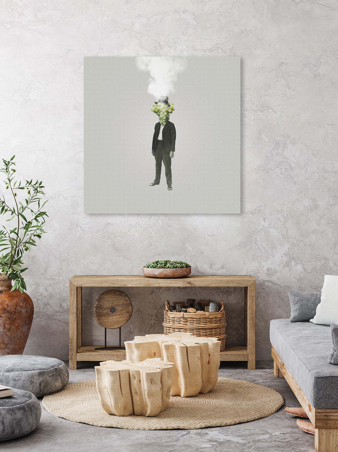 Grape Mugshot by Isa Valimaki on GIANT ART - green photo manipulation