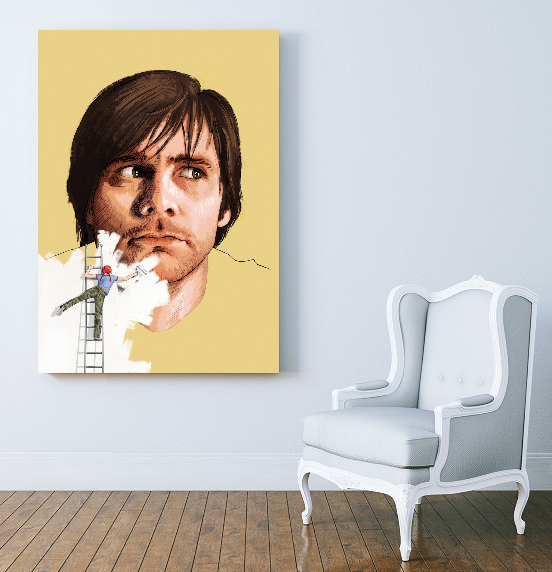 Eternal Sunshine of the Spotless Mind by Jason Ratliff on GIANT ART - yellow digital painting