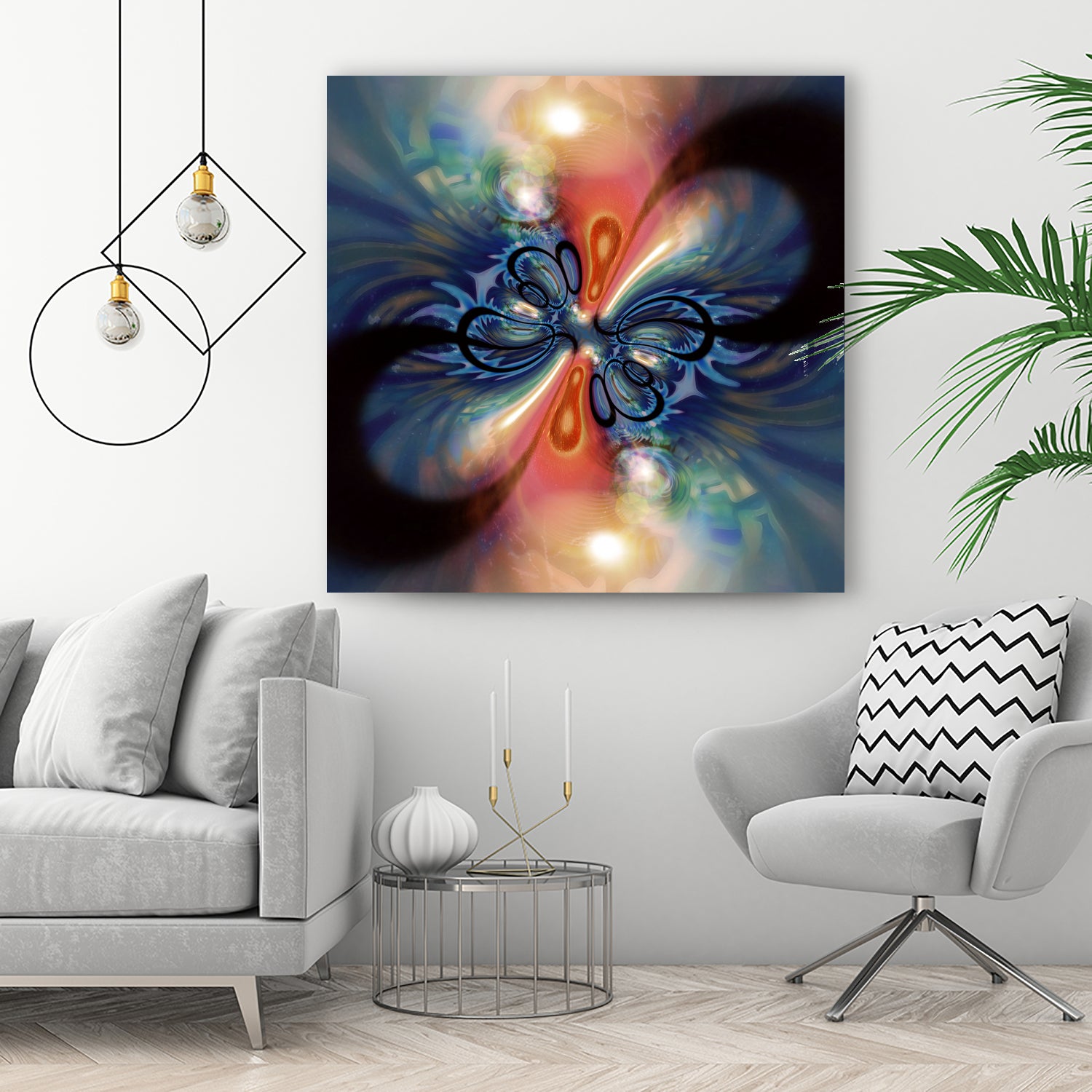 Infinity Machine 231 by Sean Mullin on GIANT ART - blue digital painting