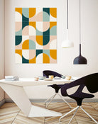 Bold Geo Tiles 01 by Daniela di Niro on GIANT ART - yellow vector illustration
