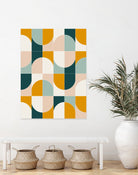 Bold Geo Tiles 01 by Daniela di Niro on GIANT ART - yellow vector illustration