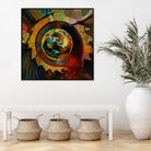 Solar Medallion by Sean Mullin on GIANT ART - yellow digital painting