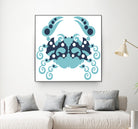 AMALFI CRAB WHITE by Thomas Fernez on GIANT ART - blue character design