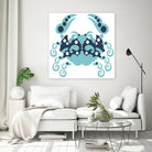 AMALFI CRAB WHITE by Thomas Fernez on GIANT ART - blue character design